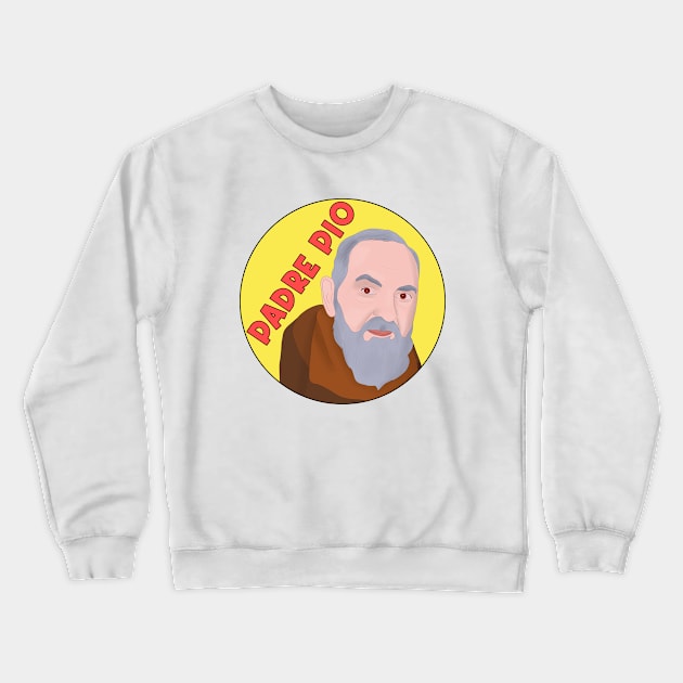 Father Pio Crewneck Sweatshirt by DiegoCarvalho